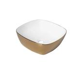 Lexxa Cuba Redonda 40.5x40.5x14 Gold/branco Lx500gw