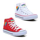 Lgbt tenis Kit 2 Pares All Orgulho Cano Alto Botinha Star Envio Imediato 127Te