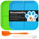 Lick Pad Slow Feeder Honomastry - Pacote com 2 para Cães e Gatos
