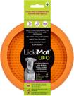 LickiMat Ufo Comedouro e Tapete de Lamber com Ventosa Laranja para Cães - Pequeno / Médio