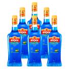 Licor de Laranja Stock Curaçau Blue Triple Sec 720ml 6un