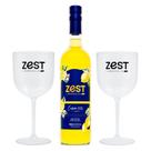 Licor de Limão Siciliano Zest Limoncello 700ml + 2 Taças