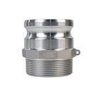 Liga de alumínio Camlock Fittings Quafwia, 2 peças (3"), tipo F