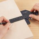 Liga de alumínio multifuncional Scribing Ruler Woodworking
