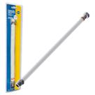Ligação Flexível Aço Inox 3 em 1 Blukit p/ Aquecedor de Passagem 30 a 60cm Rosca F 1/2 x M 1/2 182425