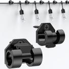 Light Hooks Lewufe para luzes de corda ao ar livre preto, pacote com 50