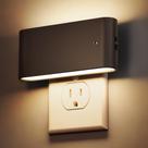 Light Night Light Briignite Plug-in LED Dusk to Dawn 3000K, pacote com 2 Light Night Light Briignite Plug-in LED Dusk to Dawn 3000K, pacote com 2