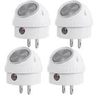 Light Night Light DEWENWILS Plug in Dusk to Dawn, giratório de 360, pacote com 4