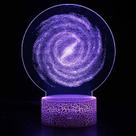 Light Night Light Galaxys 3D LED que muda de cor para crianças e crianças