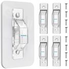 Light Switch Cover Guard Gebena, pacote com 4 unidades, à prova de crianças, transparente