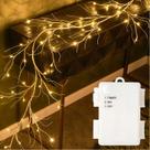 Lighted Birch Garland Fudios 48 LED Fairy Lights 6 pés com temporizador