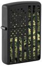 Lighter Zippo Camouflage Bandeira dos Estados Unidos Black Matte 80983 Lighter Zippo Camouflage Bandeira dos Estados Unidos Black Matte 80983