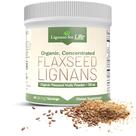 Lignanas em pó de linhaça For Life Omega 3 e 6 de alta fibra 80mg