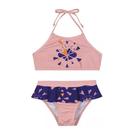 Lilica Biquini Top com Babados Rosa