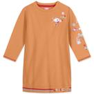 Lilica Vestido Manga Longa Moletom Laranja
