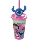Lilo & Stitch Copo Refri com Pin 500ml Fosco BPA Free