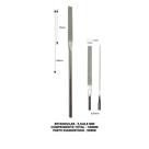 Lima Diamantada Individual Reta Retangular 140mm