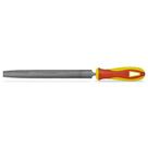 Lima Mecânica Meia-Cana Bastarda 8''/200mm com Cabo Amarelo e Vermelho - Starrett