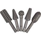 Lima Rotativa Brasfort Para Madeira 1/4 Kit Com 5 Pecas 7917