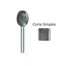 Lima rotativa modelo e oval 12mm - corte simples Lima rotativa modelo e oval 12mm - corte simples