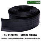 Limitador de grama separador 50 mts PRETO 10cm altura - PLASTIMAIS