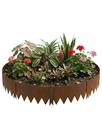 Limitador Metálico Flexível 20cm x 1mt x 1,5mm Ferrugem 6 Pç
