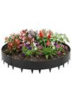 Limitador Metálico Flexível Jardim 16cm x 1,06mt Cinza 6 Pç