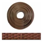 Limitador Separador De Grama Marrom Fechamento 7cm X 25m