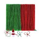 Limpa-Cachimbo Coloridos Com Glitter Para O Natal, 100-200 Peças, Hastes De Chenille Para Decoração