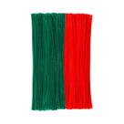 Limpa-Cachimbo De Natal Vermelho, Verde E Branco 150 Peças, Hastes De Chenille Para Artesanato DIY E