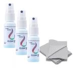 Limpa lentes flanelas para oculos óticas camera fotografica tela de celular e Tv led smart notebook kit 10un