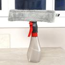Limpa Vidro Spray 3 em 1 Borrifador esfregão Rodo Vermelho Powermaid