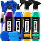 Limpador Bactericida Sintra Fast Cera Carnauba Tok Final Condicionador de Plasticos 3 em 1 Tryon Shampoo Neutro Concentrado V Floc Vonixx