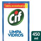 Limpador Cif Limpa Vidros 450ml Refil Econômico