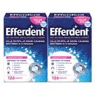 Limpador de dentaduras Efferdent Complete Clean 126 comprimidos, pacote com 2