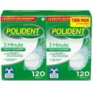 Limpador de dentaduras Polident Antibacteriano de 3 minutos 120 comprimidos Limpador de dentaduras Polident Antibacteriano de 3 minutos 120 comprimidos