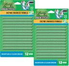 Limpador de drenos e desodorizante Sticks Green Gobbler 24 peças Limpador de drenos e desodorizante Sticks Green Gobbler 24 peças