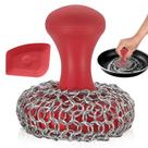 Limpador de ferro fundido Zylark 316L Chainmail Scrubber