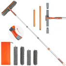 Limpador de janelas Eazer Squeegee 2 em 1 giratório 64" com poste
