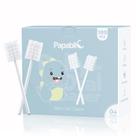 Limpador de língua para bebês Papablic, pacote com 100 unidades com alça de papel