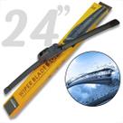 Limpador de para brisa palheta automotiva soft gancho 24 polegadas 62cm universal chuva proteção uni