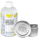 Limpador de pincéis de maquiagem Cinema Secrets 240 ml com lata de limpeza Limpador de pincéis de maquiagem Cinema Secrets 240 ml com lata de limpeza
