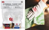 Limpador e Protetor de Pratos Meinl Care Kit Cymbal Cleaner MCCK-MCCL com limpador e protetor p/ tod