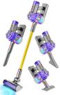 Limpador elétrico BLAXTEM Kids Toy Vacuum 4 em 1 roxo