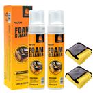 Limpador em espuma NUAN 2 unidades aroma de limão 250 ml para interior de carro Limpador em espuma NUAN 2 unidades aroma de limão 250 ml para interior de carro