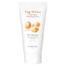 Limpador facial espumante coreano para lavagem facial - Egg White Pore Clinic - K Beauty Skin Care, toalhetes limpos e transparentes, hidratante de óleo - Tratamento de limpeza de acne para pele sensível e oleosa para mulheres e homens