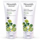 Limpador facial hidratante Nourish Organic Waterress+Pepino