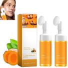 Limpador facial OUKPANE, espuma de cúrcuma, lavagem facial, 2 unidades Limpador facial OUKPANE, espuma de cúrcuma, lavagem facial, 2 unidades