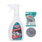 Limpador Para Grelhas Chapas Fogões 500ml Grátis 1un Esponja