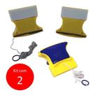Limpador Vidros Magnético Janela Rodo Imã Limpa Rápido Kit 2 Unidades Limpador Vidros Magnético Janela Rodo Imã Limpa Rápido Kit 2 Unidades